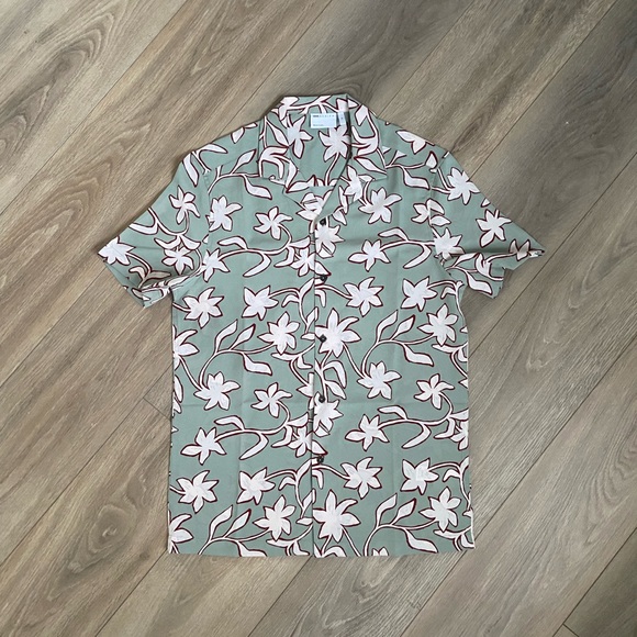 Mens ASOS floral button up shirt - Picture 1 of 2